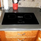 Custom Brand Ultra Thin 220V 2 Burners Induction Cooktop Ceramic Hob For Cosmet Counter Top Stand For Jamaica