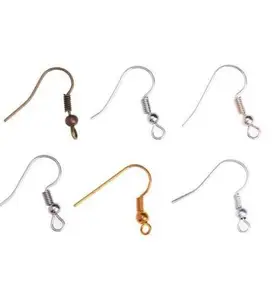 Leaves Deisgn 50 Pieces Brass Gold French Lever Back Leverback Ear Wire Ear Hooks Earrings Findings with Open Loop for Jewelry Making