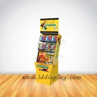 Customize hanging display unit wall mounted cd dvd display rack