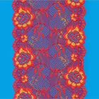 High Quality Clothing Decorative Red Coral Lace Fabric For Lingerie Underwear