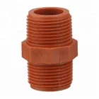 ERA Plastic/PPH Thread Pipe Fittings Male Thread High Pressure Pipe Nipple Fitting