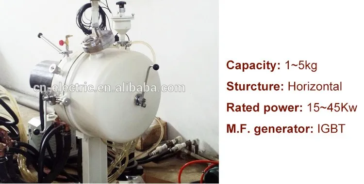 Laboratory vacuum induction titanium melting furnace