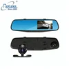HOT 4.3inch Dual lens dash cam 1080p Full HD Car DVR Rearview Mirror Car Camera