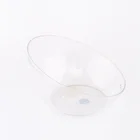 Cheap reusable custom printed salad clear plastic bowl