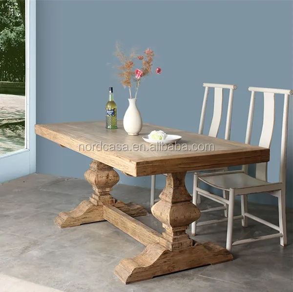 solid wood dining table