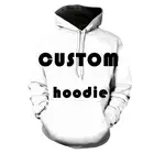 Drop Shipping OEM pullover customised sweatshirt custom sublimation print design your own hoodie printing logo 3d unisex