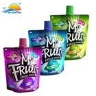 Plastic Squeeze Spout Pouch Packaging Doy Pack Food Design Top Beverage Package Jelly Juice Bag