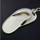 Fashion Silver Sandals Wholesale Keyring/Slipper Metal Keychain
