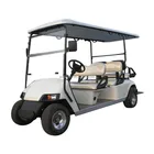Electric golf cart AW2044KSF 6 seats (4+2) with a fixed seat facing backwards