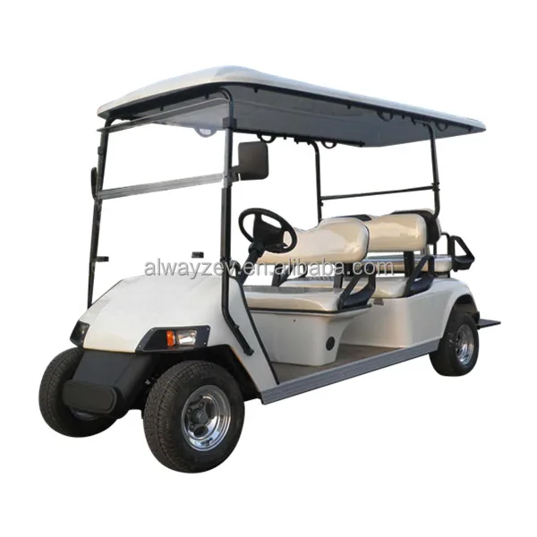 Electric golf cart AW2044KSF 6 seats (4+2) with a fixed seat facing backwards
