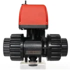 PPO Body&Ceramic Ball DN20 G3/4"NPT DC6V12V24V Electric PVC Acting On 2-wire 2-day Actuator DC Electric Valve