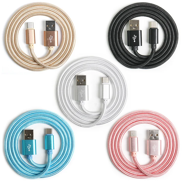 One Color 2018 New Nylon Braided Micro USB Cable Charger for iPhone 8 for Android - ANKUX.COM