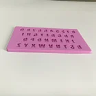 Letters and numbers theme fondant decoration mat cake tools