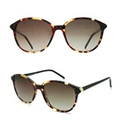 KS9025 2018 Shades Round Women Fashion Vintage Quality Acetate Oversized Sunglasses Polarized Sun Glasses