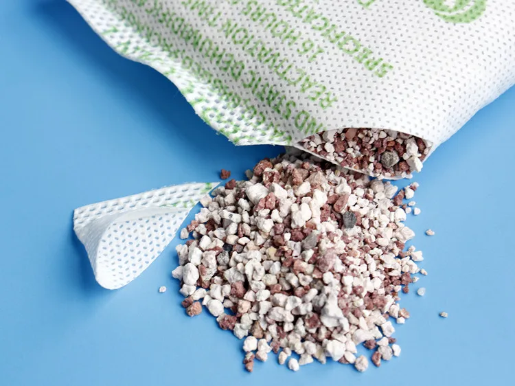 Clay desiccant in fabric