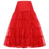 Grace Karin Retro Vintage 2-Layers Voile Red Dress Crinoline Bridal Underskirt Petticoat CL010638