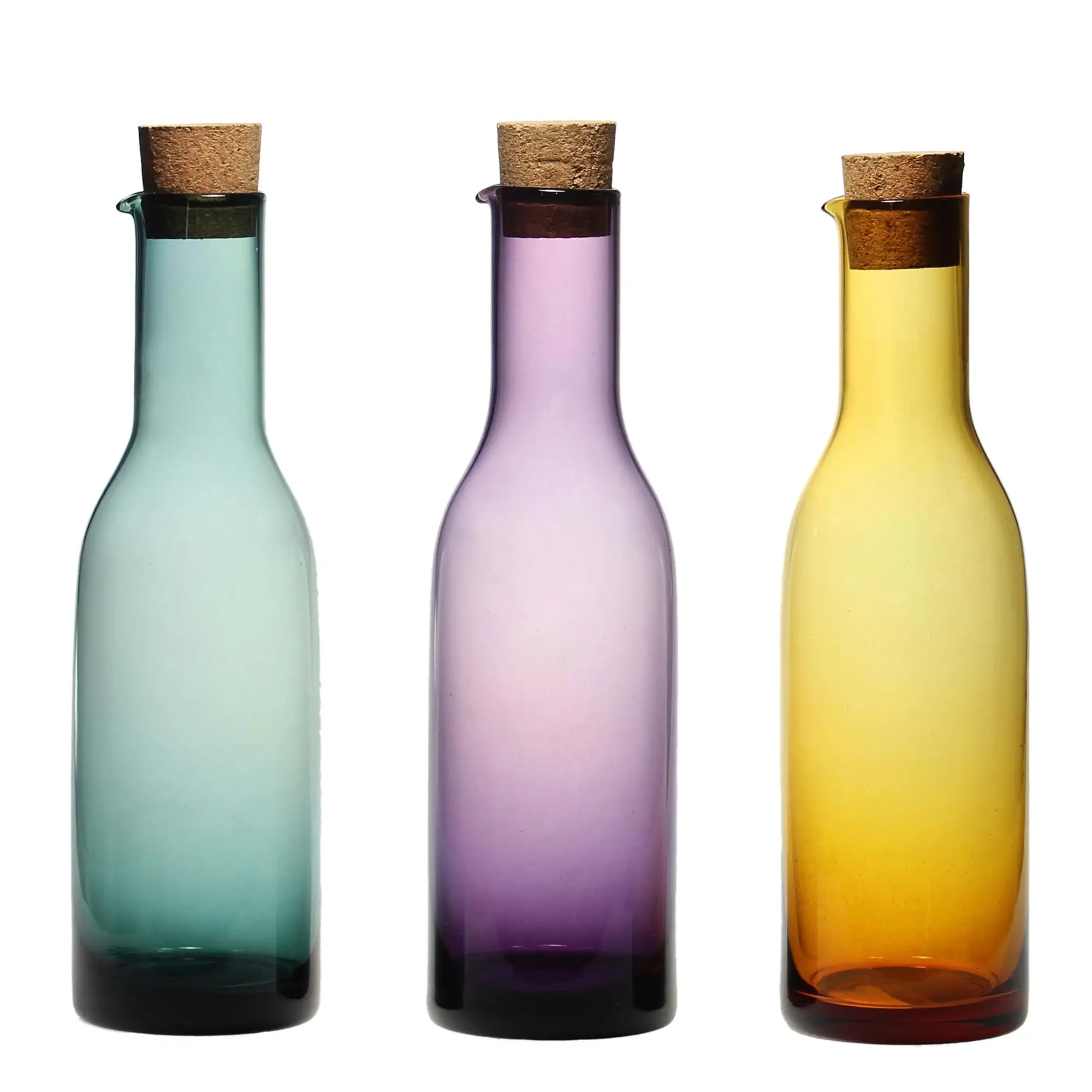 Wholesale Hot Selling Olive Oil Handmade Colored Glass Bottle, View