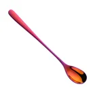 Colourful Long Handle Ice Cream Dessert Coffee Stainless Steel Spoons