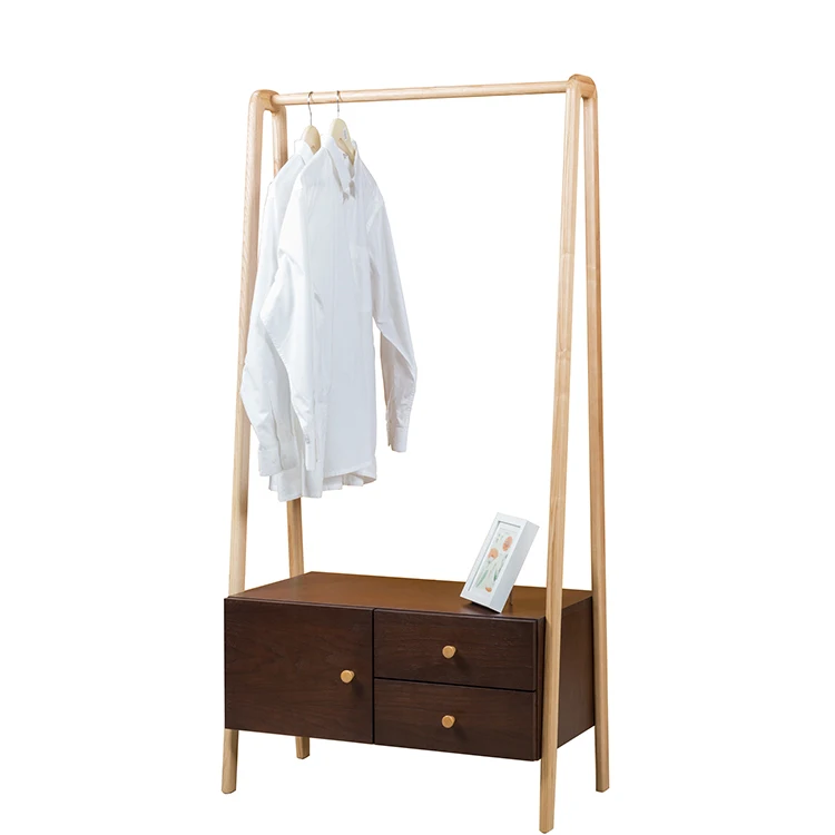 Wooden Cabinet Clothes Stand Bedroom Hanging Clothes Rack Buy