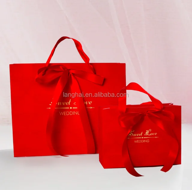 new product 2017 new paper bags for wedding gifts / wholesale