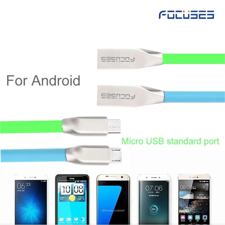 2019 Hot Selling Zinc Alloy Connector Fast Charging 2.4A Usb Data Cable For Samsung S5/S6/S7 - ANKUX.COM