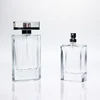 High Transparent Empty Perfume Bottles 100 ml Perfume Glass Bottle Fragrance with Spray Atomizer