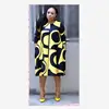 African Woman Oversized Fahion Print Dress With Pocket