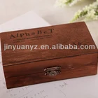 The hot selling and new beautiful design wooden alphabet stamp set