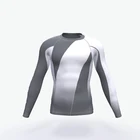 Custom design full printed sublimation men long sleeve rash guard