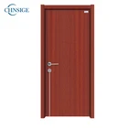 Customized soundproof hotel bathroom flush entry wpc room doors Composite french wooden door Interior for Hotel