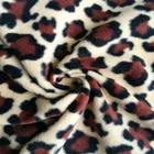 Hot selling newest design anti pill leopard animal print polar fleece fabric for blanket