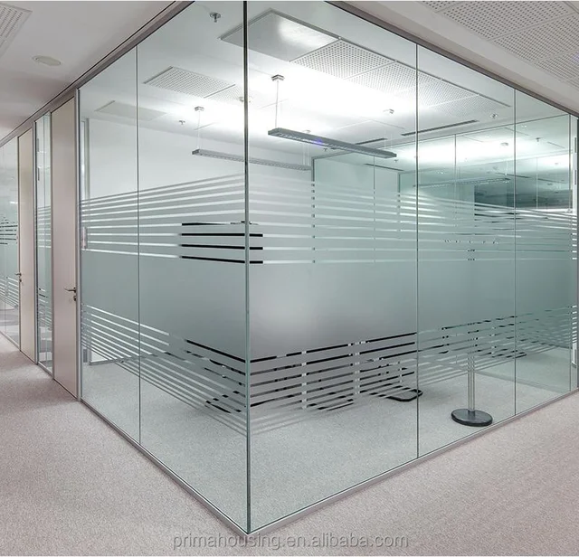 automatic moveable office glass wall section partition wall