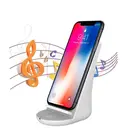2018 hot products fast wireless charger with wireless speaker for iphone x