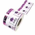 Customized Labels For Food Container, Offset Printed Roll Peel Off Label, Waterproof Vinyl Sticker Roll