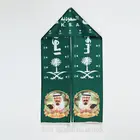 OEM quality custom folding portable Kingdom of Saudi Arabia KSA festival celebration green polyester printing football fan scarf