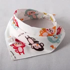 Manufacturer Custom Print Triangle Baby Bandana Drool Bibs Baby Bib Bandana