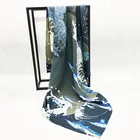 China Wholesale Custom Digital Printing Silk Scarf For Lady