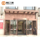 GRA-21 Hotel entrance automatic glass revolving garage door with CE approval