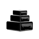 Wholesale Custom 50ml Empty Glass Perfume Bottle Black Matte