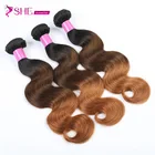 Ishe Free Logo Design 8a Grade, Body Wave ,100% Remy Human Hair Ombre Hair 1B/4/30 In Stock