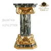 New Collection Ceramic Porcelain Green Marble design pillar for home decoration