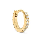 Gemnice dainty jewelry wholesale 14 karat gold small hoop huggies earrings