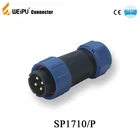 Industrial Threaded Plastic connector male SP1710 Weipu connector Plastic weipu ip68 electrical plug