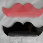 Private Label Beard-Shaped Plastic Beard Moustache Comb