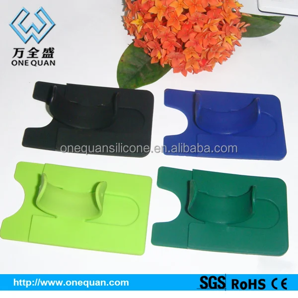 multifunctional silicone 3m sticker smart wallet mobile card