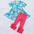 2019 fashion children clothes sets tops and pants dress sets girl clothing sets clothing manufacturers boutique