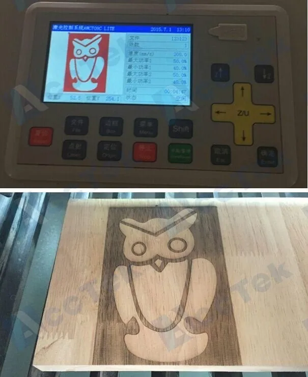 AKJ1325 Acctek 1325 co2 150w laser cutting machine price/photo co2 laser machine price