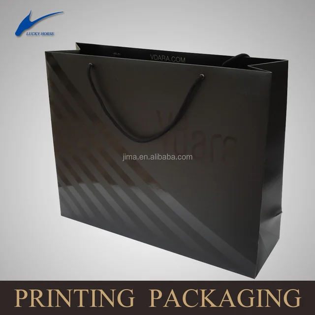 recycle paper bags/small grey gift paper bag