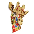 Custom Embroidery promotional Embroidered Sequin Patch with deer shape Patches For Clothing