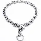 Kingtale black pet big metal choke chain dog harness stainless steel dog chain collar